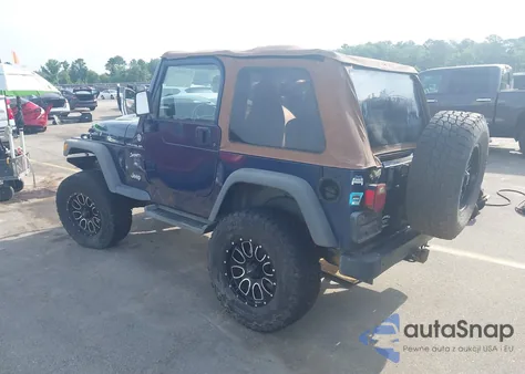 2002 Jeep Wrangler Sport из США, поврежденный, VIN 1J4FA49S72P729703